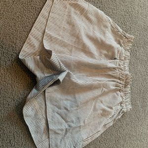 striped shorts